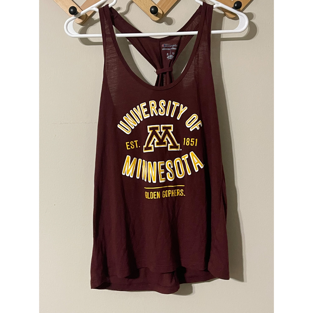 CHAMPION University of Minnesota Golden Gophers Racer Back Tank - Size Small